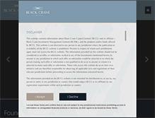 Tablet Screenshot of black-crane.com